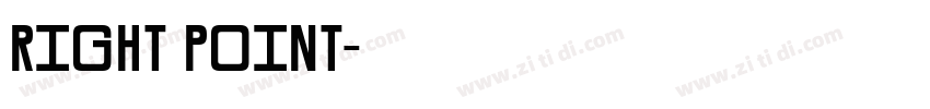 right point字体转换